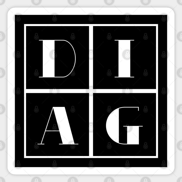 Diag Magnet by HobbyAndArt